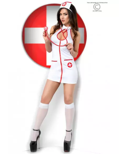 Ápolónő Jelmez 5 db-os Szett L/XL Kosztümök - Jelmezek Chilirose