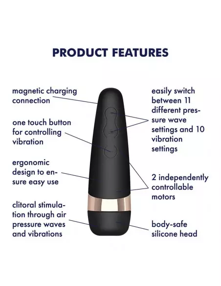 Satisfyer Pro 3 + Vibrátor Nonfiguratív vibrátorok Satisfyer Satisfyer Pro 3 + Vibrátor Nonfiguratív vibrátorok Satisfyer