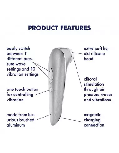 Satisfyer Luxury High Fashion Csiklóizgató Csiklóizgatók Satisfyer