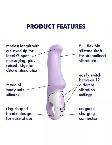 Satisfyer Vibes Charming Smile Vibrátor Nonfiguratív vibrátorok Satisfyer