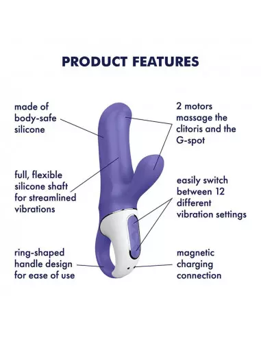 Satisfyer Vibes Magic Bunny Vibrátor Nonfiguratív vibrátorok Satisfyer