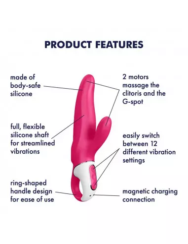 Satisfyer Vibes Mr. Rabbit Vibrátor Nonfiguratív vibrátorok Satisfyer