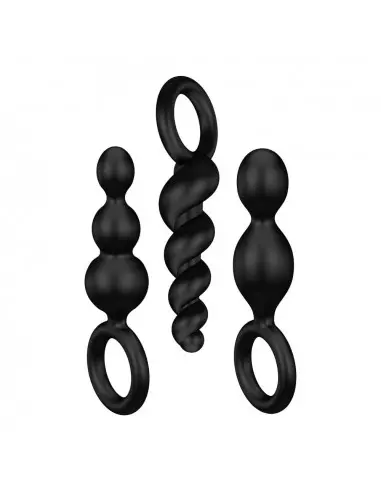 Satisfyer Booty Call (Set of 3) Black Fenékdugó Fenékdugók Satisfyer