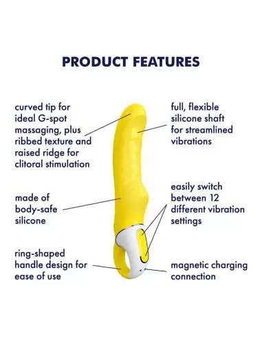 Satisfyer Yummy Sunshine Vibrátor Nonfiguratív vibrátorok Satisfyer