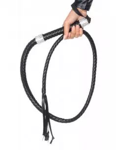 Rhinestone Handle Whip Black Korbács Korbácsok - Pálcák - Paskolók Leg Avenue