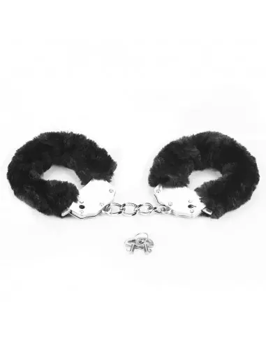 Fetish Pleasure Fluffy Hand Cuffs Black Bilincs Bilincsek - Kötözők Lovetoy