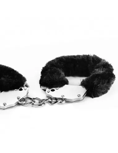 Fetish Pleasure Fluffy Hand Cuffs Black Bilincs Bilincsek - Kötözők Lovetoy