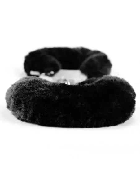 Fetish Pleasure Fluffy Hand Cuffs Black Bilincs Bilincsek - Kötözők Lovetoy