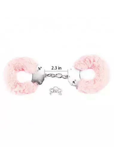 Fetish Pleasure Fluffy Hand Cuffs Pink Bilincs Bilincsek - Kötözők Lovetoy