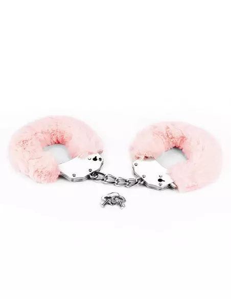 Fetish Pleasure Fluffy Hand Cuffs Pink Bilincs Bilincsek - Kötözők Lovetoy
