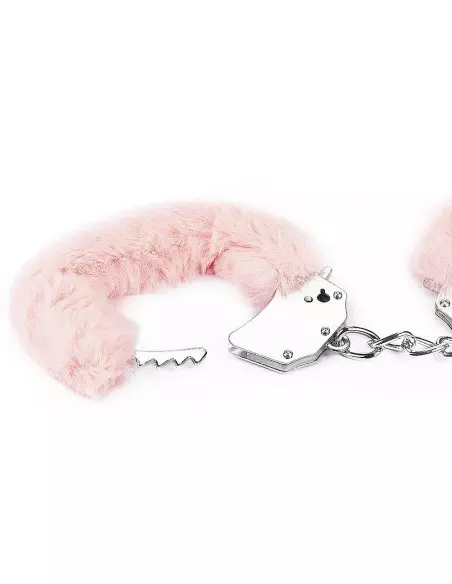 Fetish Pleasure Fluffy Hand Cuffs Pink Bilincs Bilincsek - Kötözők Lovetoy