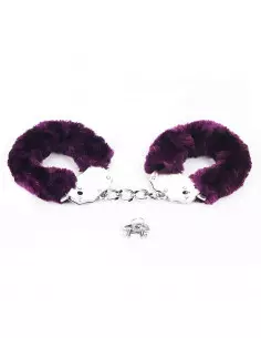 Fetish Pleasure Fluffy Hand Cuffs Purple Bilincs Bilincsek - Kötözők Lovetoy 2