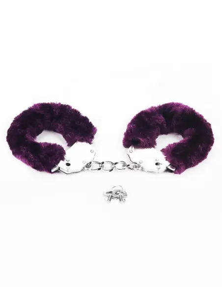Fetish Pleasure Fluffy Hand Cuffs Purple Bilincs Bilincsek - Kötözők Lovetoy