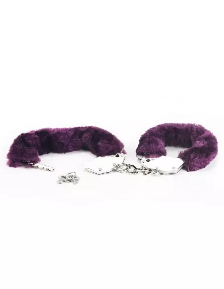 Fetish Pleasure Fluffy Hand Cuffs Purple Bilincs Bilincsek - Kötözők Lovetoy