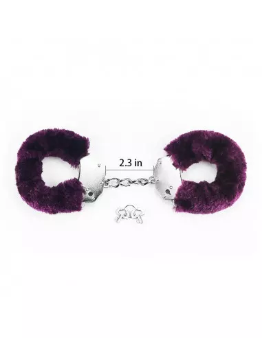 Fetish Pleasure Fluffy Hand Cuffs Purple Bilincs Bilincsek - Kötözők Lovetoy