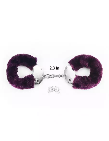 Fetish Pleasure Fluffy Hand Cuffs Purple Bilincs Bilincsek - Kötözők Lovetoy