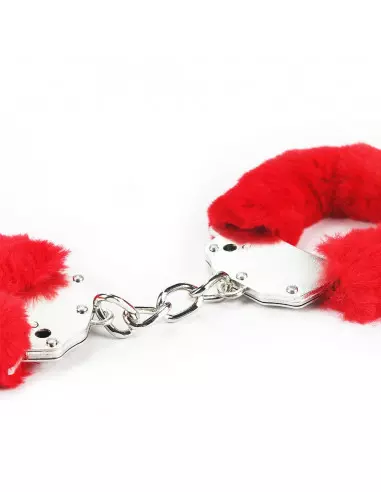 Fetish Pleasure Fluffy Hand Cuffs Red Bilincs Bilincsek - Kötözők Lovetoy