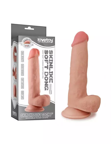 7" Skinlike Soft Dong Dildó Dongok - Dildók Lovetoy