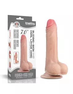 7'' Sliding Skin Dual Layer Dong Dildó Dongok - Dildók Lovetoy