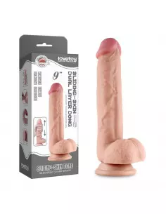 9'' Sliding Skin Dual Layer Dong Dildó Dongok - Dildók Lovetoy