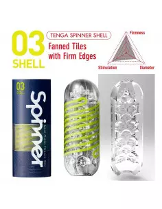TENGA SPINNER 03 SHELL Maszturbátor Férfi maszturbátorok Tenga 2