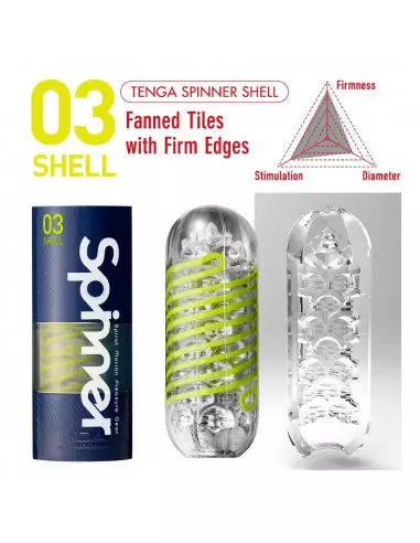 TENGA SPINNER 03 SHELL Maszturbátor Férfi maszturbátorok Tenga