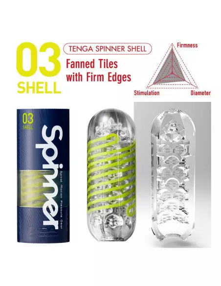 TENGA SPINNER 03 SHELL Maszturbátor Férfi maszturbátorok Tenga TENGA SPINNER 03 SHELL Maszturbátor Férfi maszturbátorok Tenga