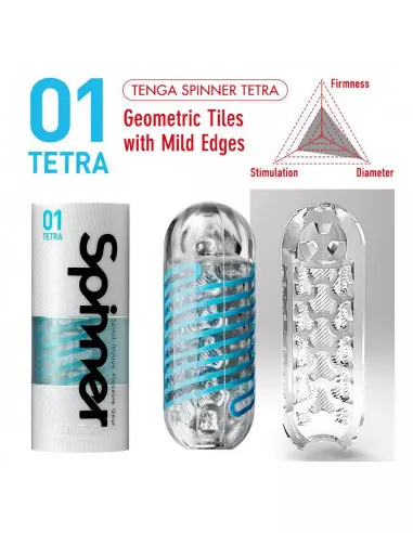 Tenga Spinner 01 Tetra Maszturbátor Férfi maszturbátorok Tenga