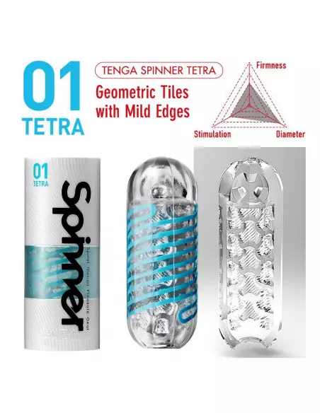 Tenga Spinner 01 Tetra Maszturbátor Férfi maszturbátorok Tenga Tenga Spinner 01 Tetra Maszturbátor Férfi maszturbátorok Tenga