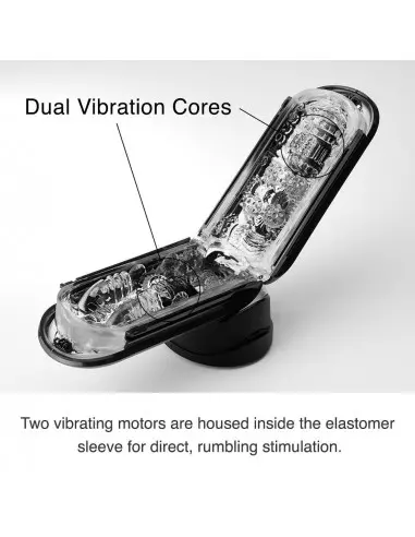 Flip Zero Electronic Vibration Black Maszturbátor Férfi maszturbátorok Tenga