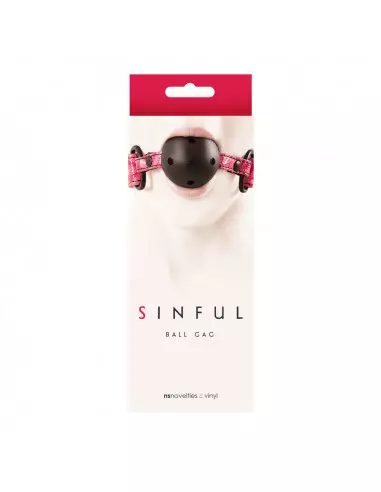 Sinful Ball Gag Pink Szájpecek Szájpöckök NS Toys