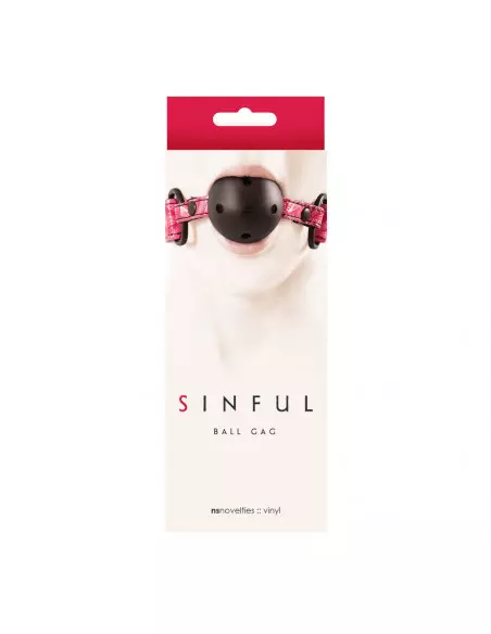 Sinful Ball Gag Pink Szájpecek Szájpöckök NS Toys