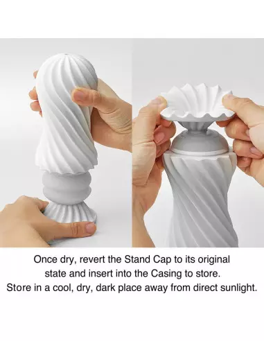 Tenga Flex Rocky Black Maszturbátor Férfi maszturbátorok Tenga