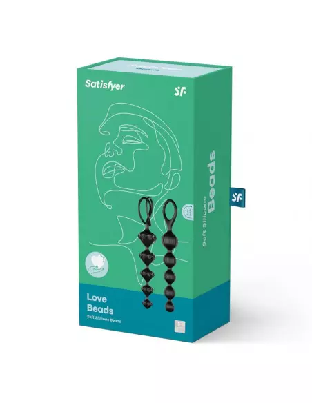 Satisfyer Love Beads Black Anál Golyósor Golyósorok Satisfyer