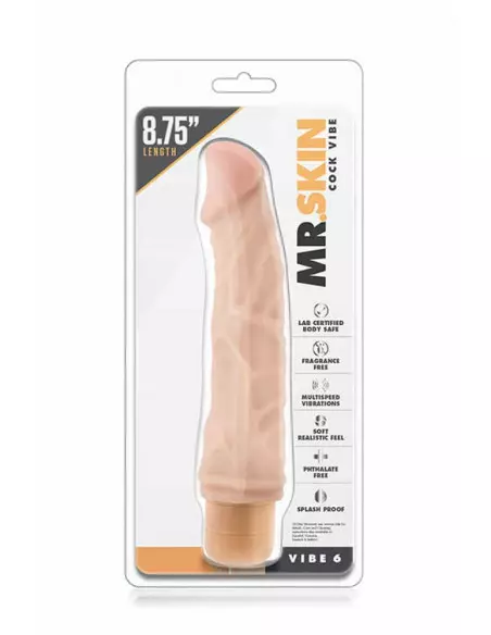 Mr. Skin Cock Vibe 6 Vibrátor Realisztikus vibrátorok Blush