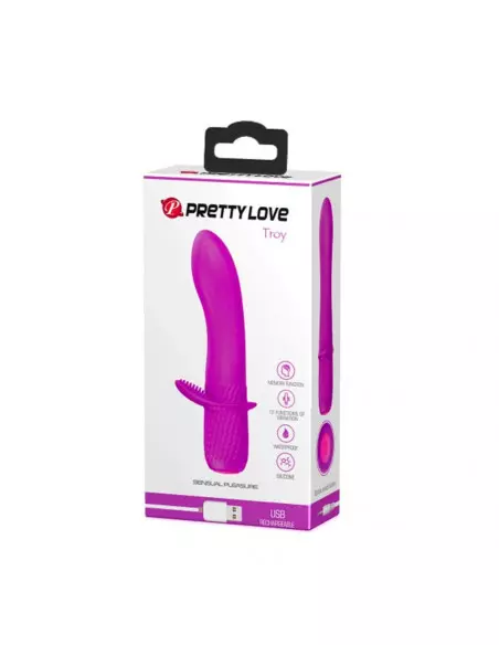 Pretty Love Troy Purple Vibrátor Nonfiguratív vibrátorok Pretty Love