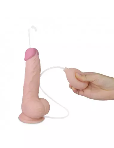 8" Soft Ejaculation Cock With Ball Flesh Dildó Dongok - Dildók Lovetoy