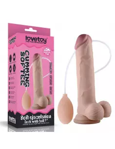 Soft Ejaculation Cock With Ball 9” Flesh Dildó Dongok - Dildók Lovetoy