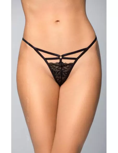 Pántos Tanga - Fekete S/L Női fehérneműk Softline