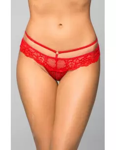 Pántos Tanga - Vörös S/M Női fehérneműk Softline