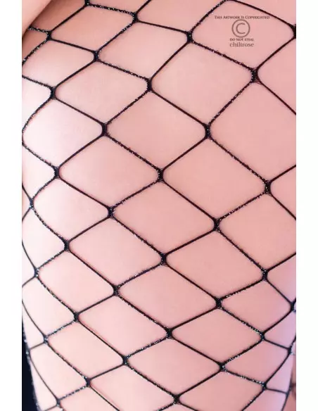 Hálós Harisnyanadrág Fekete Harisnyák - Harisnyatartók Chilirose