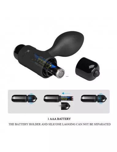 Pretty Love Vibra Black Fenékdugó Fenékdugók Pretty Love