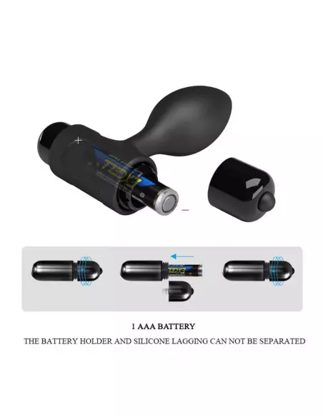 Pretty Love Vibra Black Fenékdugó Fenékdugók Pretty Love