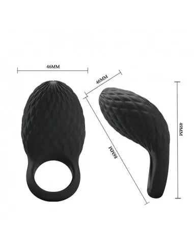 Pretty Love Heloise Black Péniszgyűrű Péniszgyűrűk - Mandzsetták Pretty Love