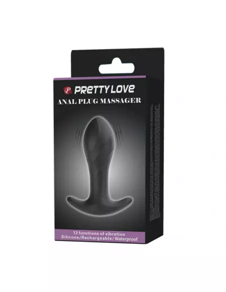 Pretty Love Anal Plug Massager Black Fenékdugó Fenékdugók Pretty Love Pretty Love Anal Plug Massager Black Fenékdugó Fenékdugók Pretty Love