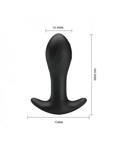 Pretty Love Anal Plug Massager Black Fenékdugó Fenékdugók Pretty Love