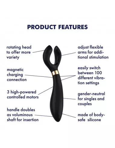 Endless Fun (Black) Csiklóizgató Csiklóizgatók Satisfyer
