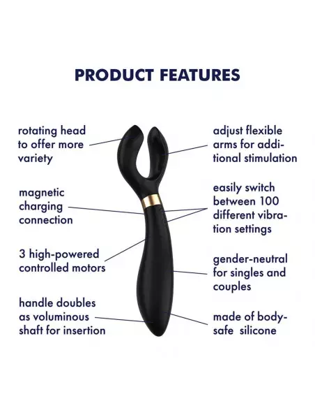 Endless Fun (Black) Csiklóizgató Csiklóizgatók Satisfyer Endless Fun (Black) Csiklóizgató Csiklóizgatók Satisfyer