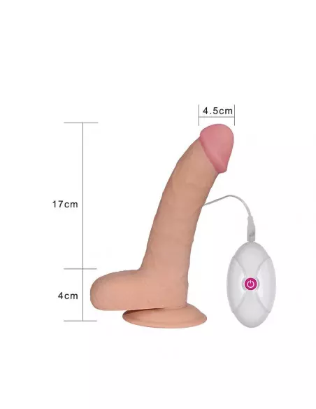 8.5" The Ultra Soft Dude Flesh Vibrátor Realisztikus vibrátorok Lovetoy