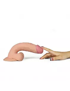 9" The Ultra Soft Dude Flesh Vibrátor Realisztikus vibrátorok Lovetoy 2